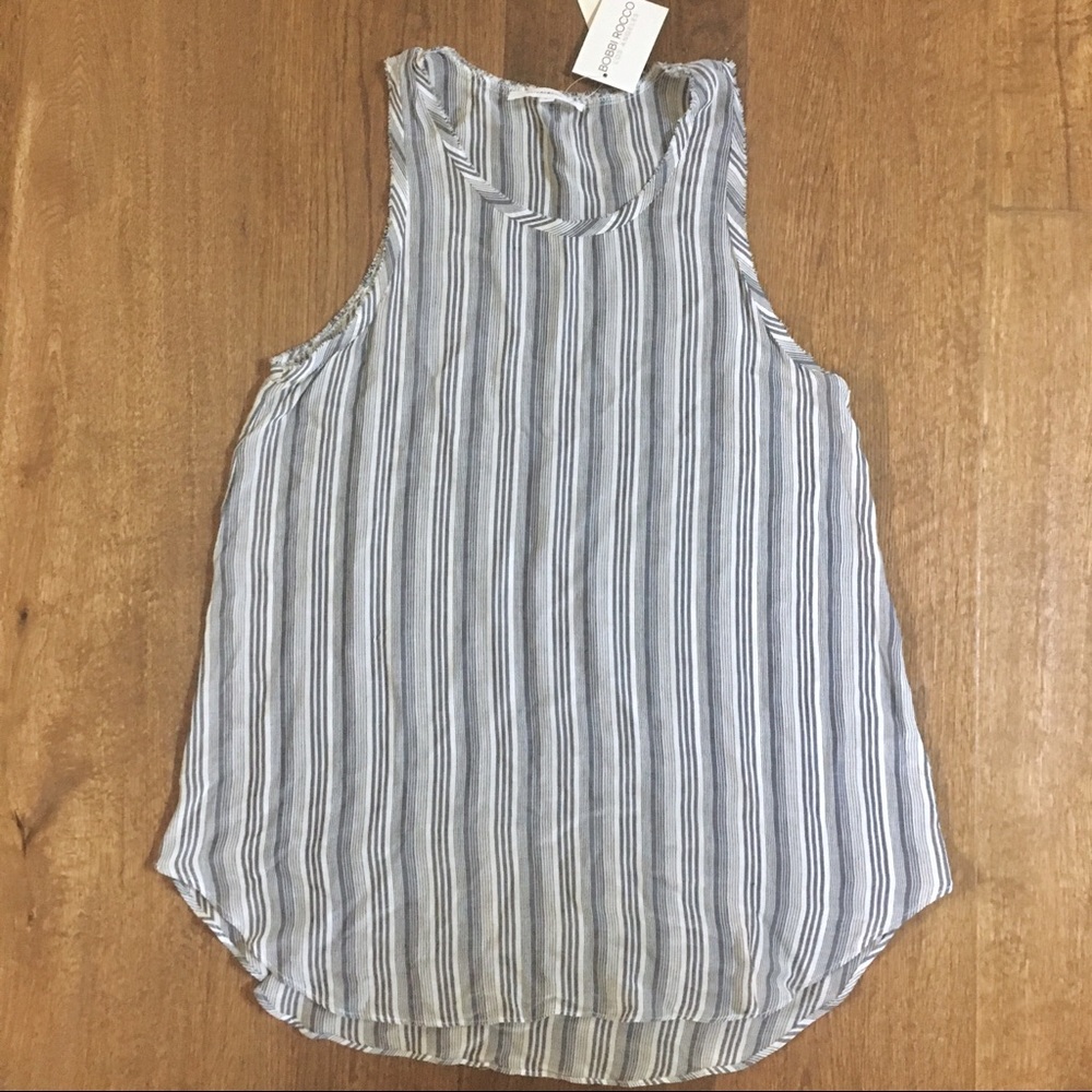 NWT Stripe Sleeveless Top